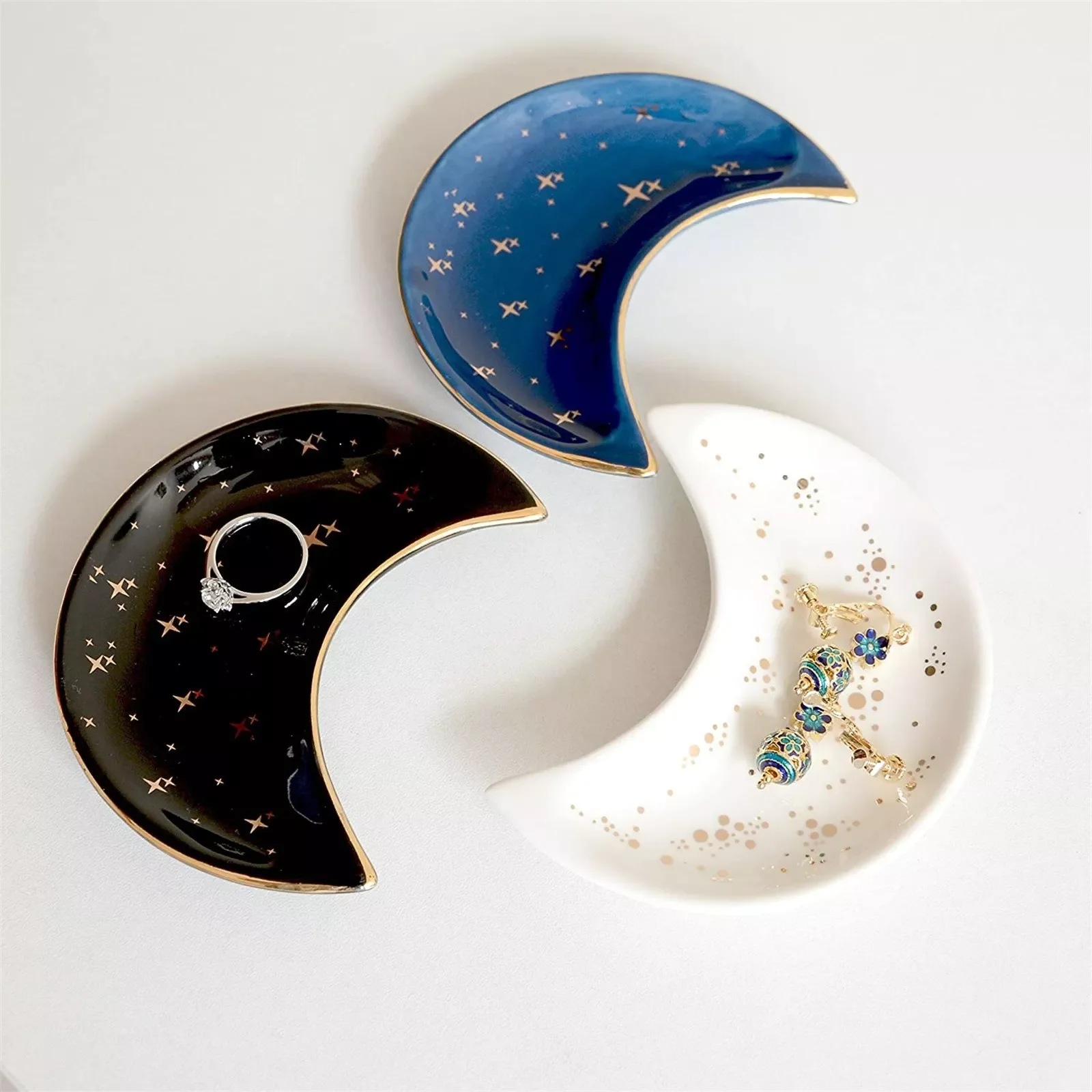 Small Moon Storage Tray Ceramic Storage Tray Jewelry Organizer Earring Display Case Beads Storage Box makeup organizer rangement
Small Moon Storage Tray Ceramic Storage Tray Jewelry Organizer Earring Display Case Beads Storage Box makeup organizer rangement