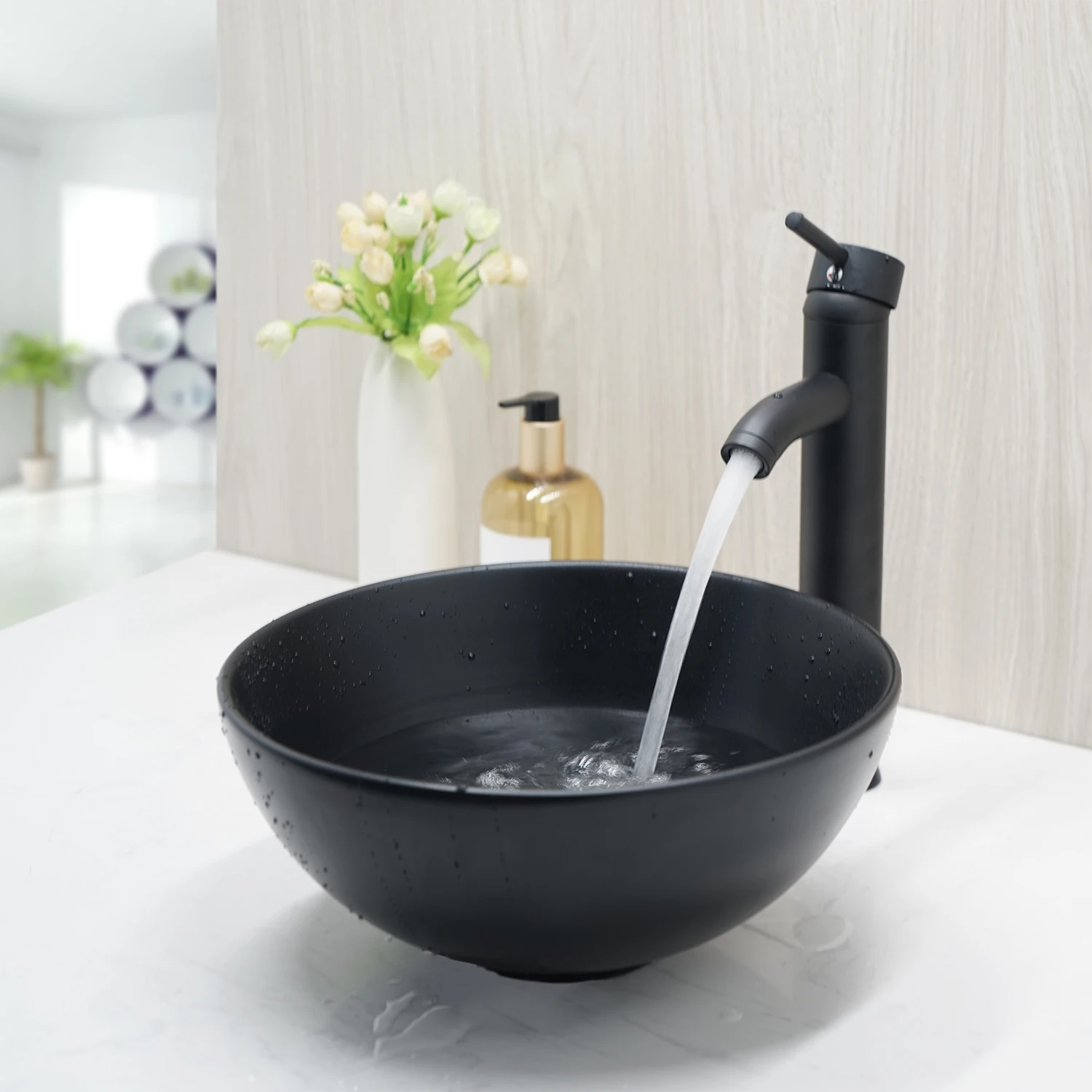 FBA Matte Balck Round Sink With Faucet Set Deck Mounted Bathtub Basin Mixer Water Tap Combo Kit Sink Faucet Vessel Tap
FBA Matte Balck Round Sink With Faucet Set Deck Mounted Bathtub Basin Mixer Water Tap Combo Kit Sink Faucet Vessel Tap