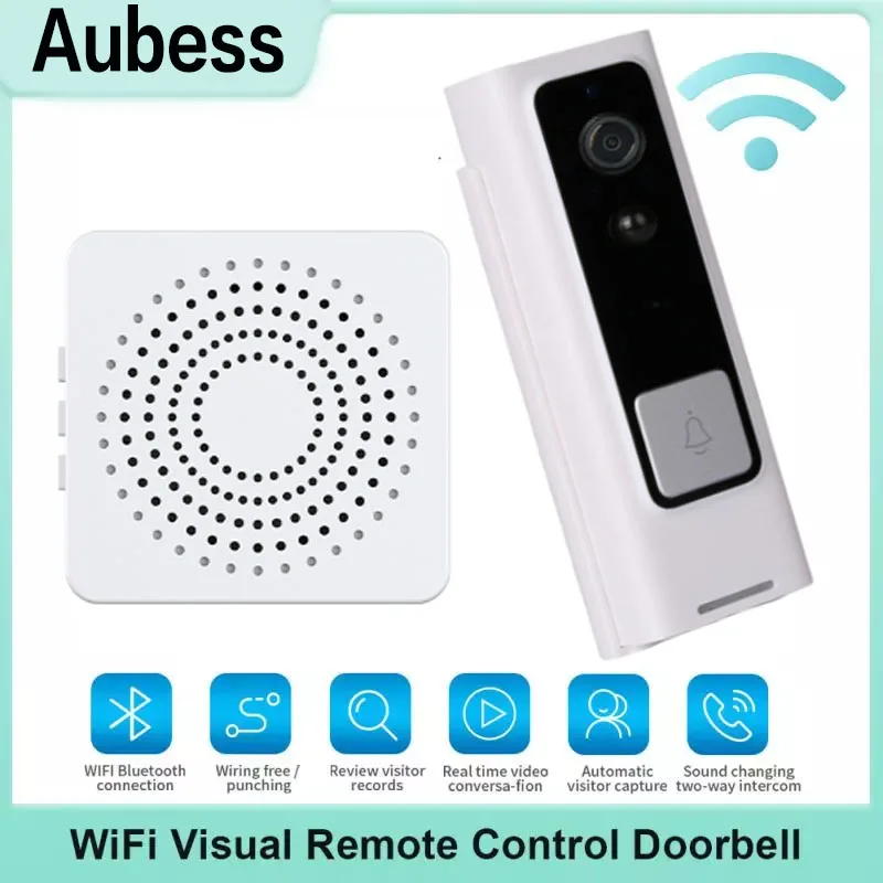 New PIR Human Body Detection Visual Variable Sound Doorbell Monitoring Intelligent Wireless Intercom Indoor Electronic Cat's Eye
New PIR Human Body Detection Visual Variable Sound Doorbell Monitoring Intelligent Wireless Intercom Indoor Electronic Cat's Eye