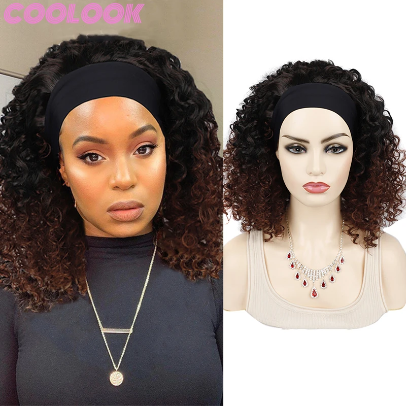 Ombre Brown Kinky Curly Headband Wig 18 Inch Synthetic Natural Short Curly Head Band Wigs for Black Women Head Wraps Cosplay Wig
Ombre Brown Kinky Curly Headband Wig 18 Inch Synthetic Natural Short Curly Head Band Wigs for Black Women Head Wraps Cosplay Wig