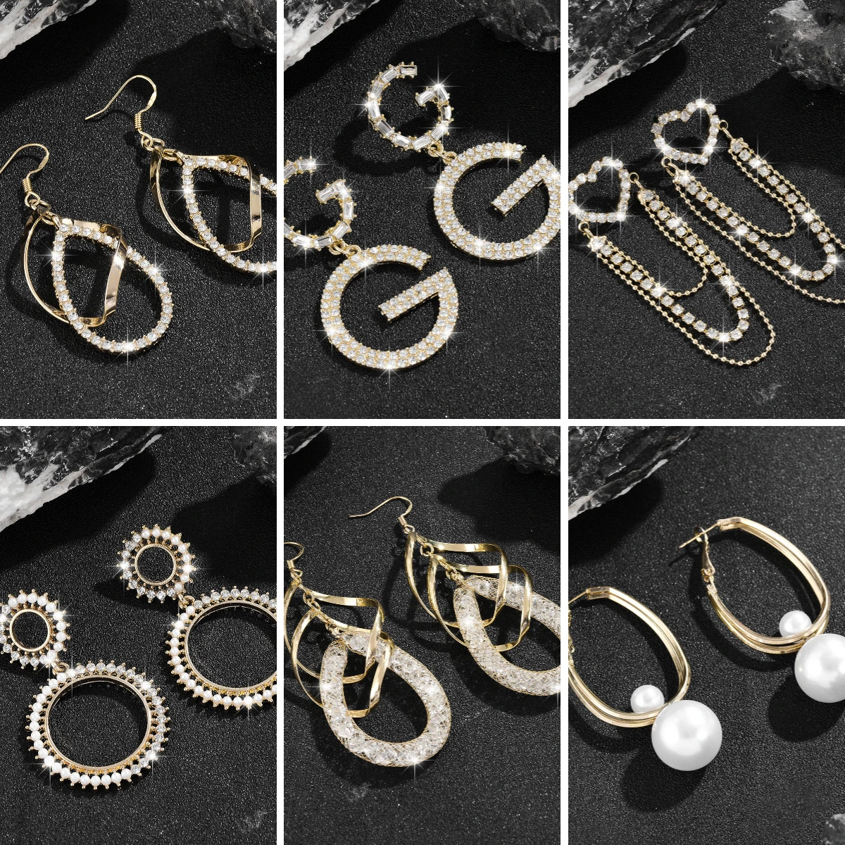 Women's Rhinestone Dangle Drop Earrings Pearl Letter Pendant Earrings Female Party Night Club Statement Pendant Fashion Jewelry
Women's Rhinestone Dangle Drop Earrings Pearl Letter Pendant Earrings Female Party Night Club Statement Pendant Fashion Jewelry