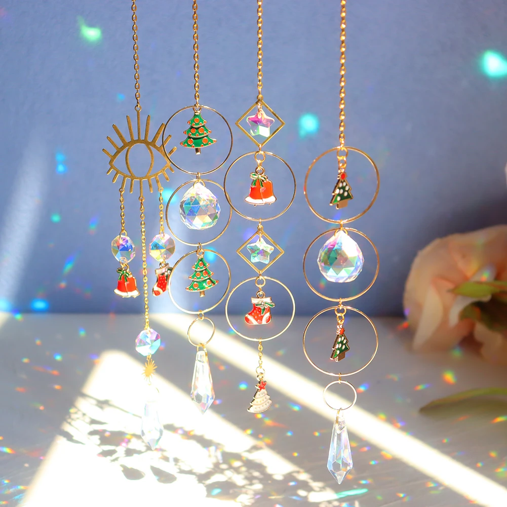 1/5pcs Hanging Christmas Light Catcher Crystal Outdoor Garden Moon Sun Wind Chime Pendant Home Balcony Rainbow Maker Decor Gift
1/5pcs Hanging Christmas Light Catcher Crystal Outdoor Garden Moon Sun Wind Chime Pendant Home Balcony Rainbow Maker Decor Gift