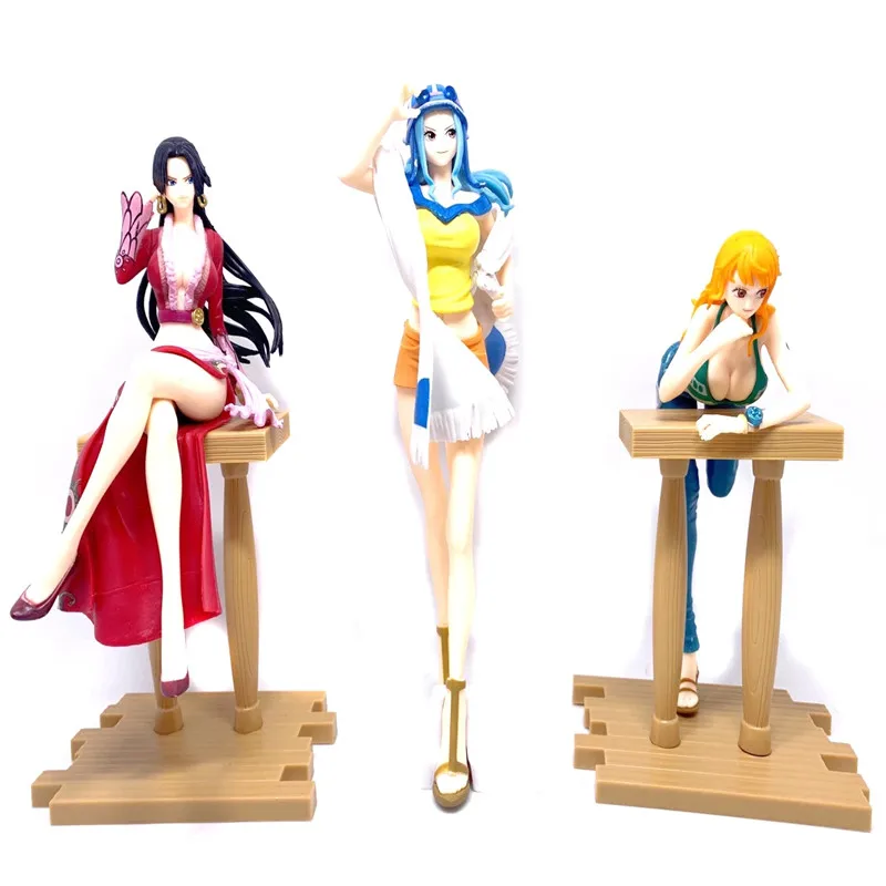 One Piece Anime Sexy 17-22CM Empress Sitting Vivi Standing Nami Lying Scene Model Figures Home Decorations
One Piece Anime Sexy 17-22CM Empress Sitting Vivi Standing Nami Lying Scene Model Figures Home Decorations