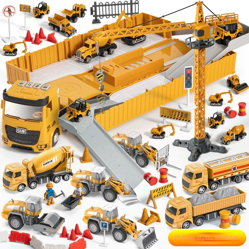 Alloy Engineering Vehicle Simulation Excavator Set Crane Truck Road Pressing Vehicle Glide Toy Model Car
Alloy Engineering Vehicle Simulation Excavator Set Crane Truck Road Pressing Vehicle Glide Toy Model Car