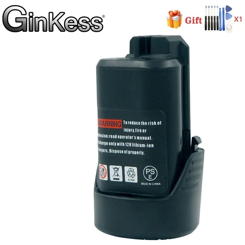 Литий-ионная аккумуляторная батарея GinKess 10,8 В, 12 В, 3000 мАч для BOSCH BAT412A, BAT413A
Литий-ионная аккумуляторная батарея GinKess 10,8 В, 12 В, 3000 мАч для BOSCH BAT412A, BAT413A