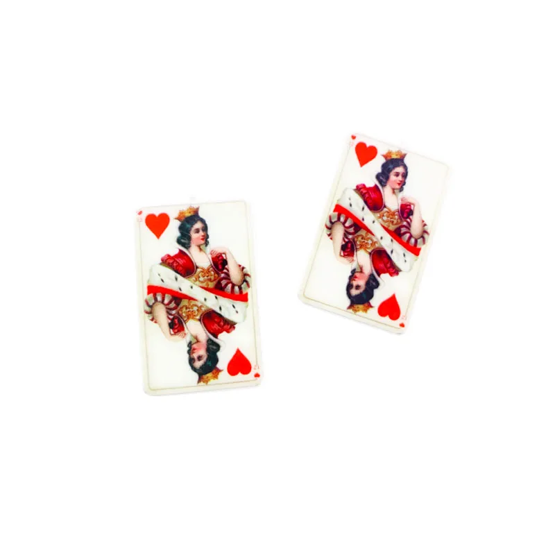 6 шт. прямоугольные Сердца Королева Покер Акриловые Подвески имитация покера эпоксидная смола Подвески для сережек браслетов брелок
6 шт. прямоугольные Сердца Королева Покер Акриловые Подвески имитация покера эпоксидная смола Подвески для сережек браслетов брелок