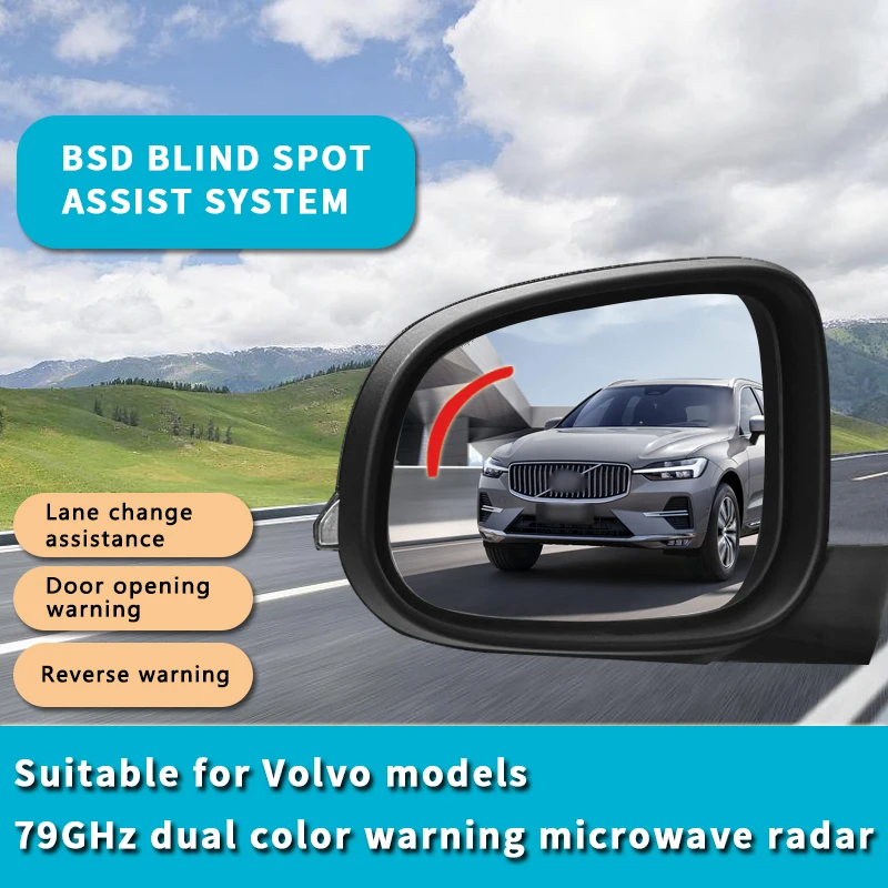 For Volvo XC90 XC40 XC60 S60 S90 V90 BSD Blind Spot Monitoring Blind Spot System Parallel Auxiliary Warning BSM BSA blind area
For Volvo XC90 XC40 XC60 S60 S90 V90 BSD Blind Spot Monitoring Blind Spot System Parallel Auxiliary Warning BSM BSA blind area
