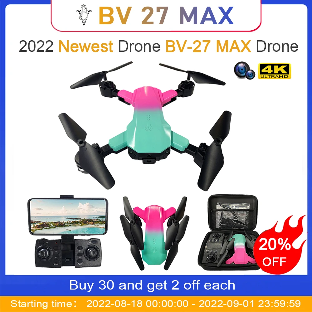 BV-27 MAX Drone 4k Profesional Dron With 1080P HD Camera RC Drones Collapsible Quadcopter Airplane Remote Control Toys Gift
BV-27 MAX Drone 4k Profesional Dron With 1080P HD Camera RC Drones Collapsible Quadcopter Airplane Remote Control Toys Gift