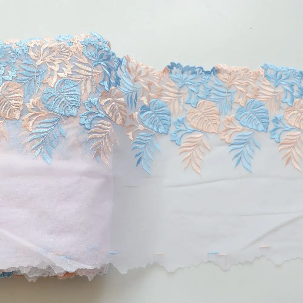 1Meter Blue Lace Fabric 21.5CM Wide Leaves Embroidery Trimmings Mesh Sewing Supplies Trim Dress DIY Garment Curtains Accessories
1Meter Blue Lace Fabric 21.5CM Wide Leaves Embroidery Trimmings Mesh Sewing Supplies Trim Dress DIY Garment Curtains Accessories
