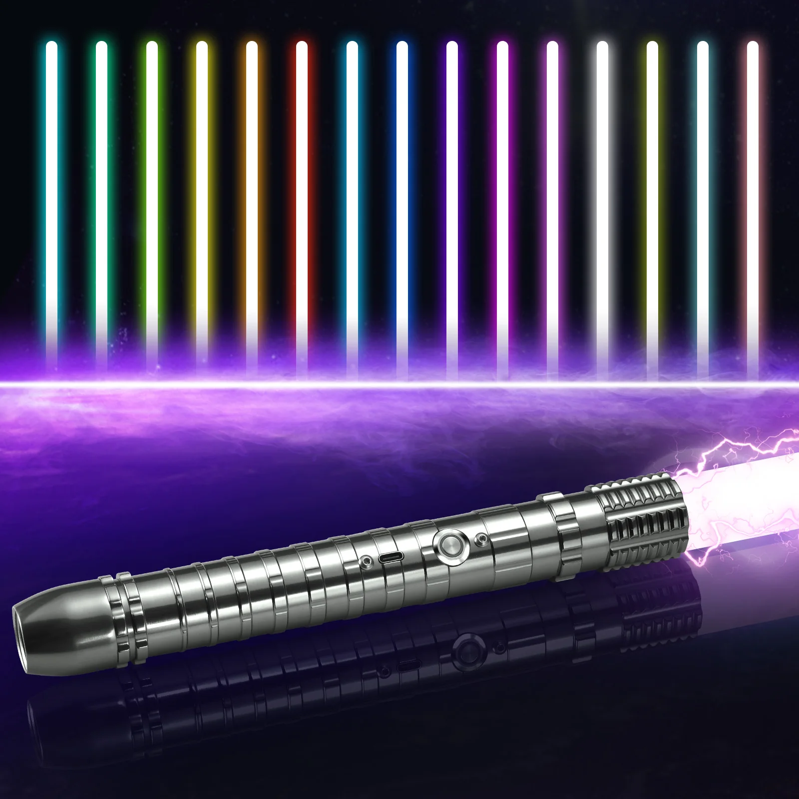 WANARICO RGB 15-Color Variable Lightsaber Metal Hilt Laser Sword With 6 Soundfonts FX Duel Light LED USB Charging for Gift
WANARICO RGB 15-Color Variable Lightsaber Metal Hilt Laser Sword With 6 Soundfonts FX Duel Light LED USB Charging for Gift