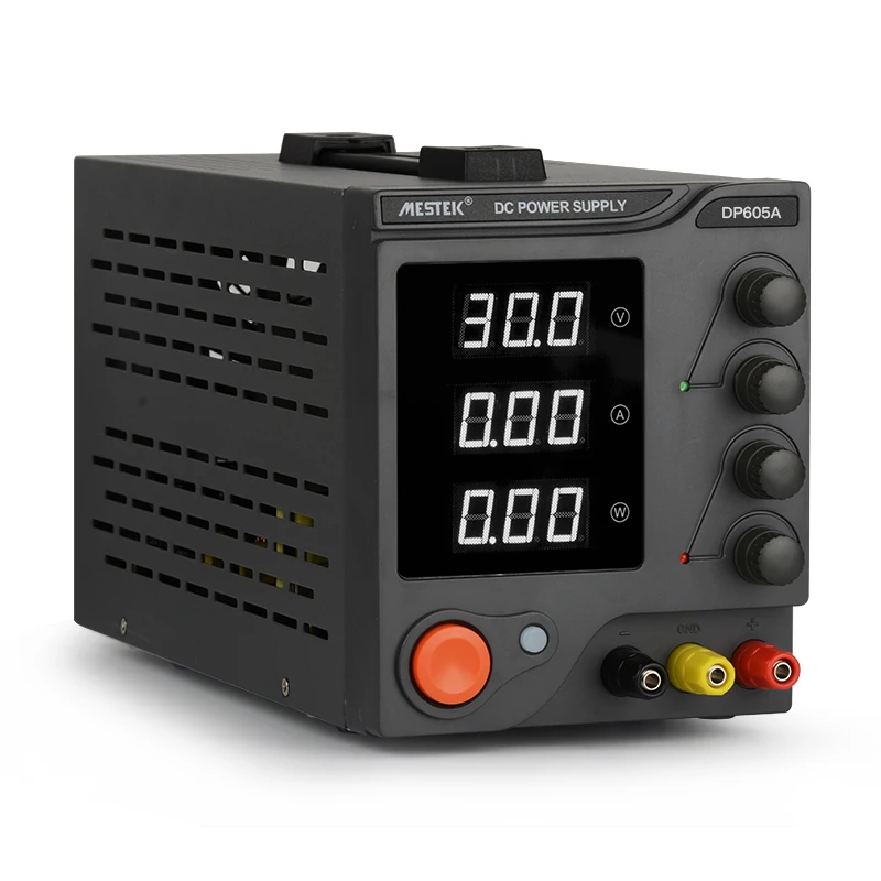 Лабораторный Mestek DP605A 3-значный настольный источник питания AC DC напряжение высокое качество Профессиональный источник питания импульсный источник питания
Лабораторный Mestek DP605A 3-значный настольный источник питания AC DC напряжение высокое качество Профессиональный источник питания импульсный источник питания