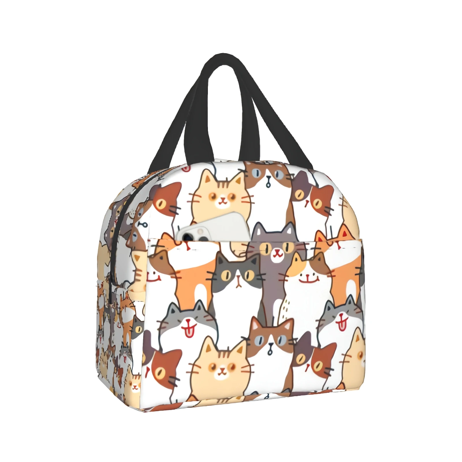 Funny Cats Lunch Bag Women Coloful Cat Lunch Box Kids Insulated Reusable Portable Picnic Travel Bag Cute Pets Thermal Lunch Box
Funny Cats Lunch Bag Women Coloful Cat Lunch Box Kids Insulated Reusable Portable Picnic Travel Bag Cute Pets Thermal Lunch Box