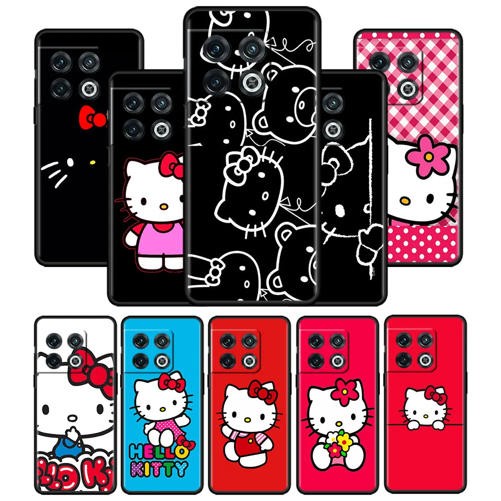 

Case Cover for Oneplus 1+ 9 8 7 7T 8T 9R 9RT 10 Pro Nord N10 N100 N200 CE 2 5G Capa Capinha Shockproof Print Hello Kitty Kawaii