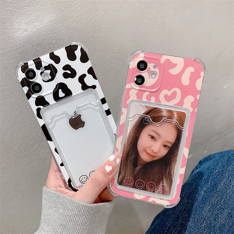 Stylish Leopard Smile Shockproof Wallet Card Phone Case For IPhone 11 12 Pro Max X XR XS Max 7 8 Plus Clear Soft Back Cover
Stylish Leopard Smile Shockproof Wallet Card Phone Case For IPhone 11 12 Pro Max X XR XS Max 7 8 Plus Clear Soft Back Cover
