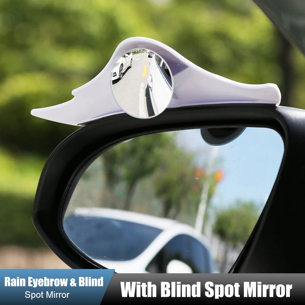 2Pcs Rearview Mirror Rain Eyebrow with Blind Spot Mirror Car Auxiliary Mirror 360 Degrees Adjustable Convex Small Round Mirror
2Pcs Rearview Mirror Rain Eyebrow with Blind Spot Mirror Car Auxiliary Mirror 360 Degrees Adjustable Convex Small Round Mirror