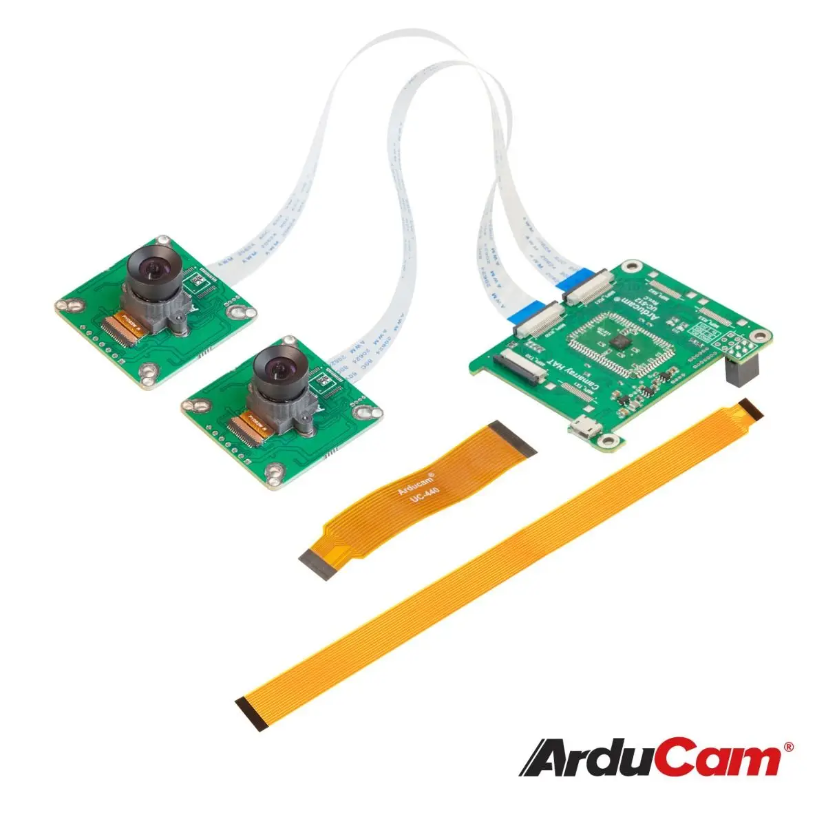 

Arducam 1MP*2 Stereoscopic Camera Bundle Kit for Raspberry Pi Jetson Nano/Xavier NX Two OV9281 Shutter Monochroom
