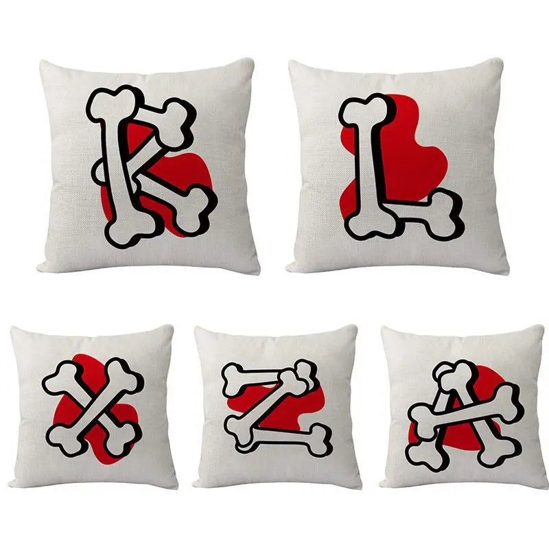 26 необычный льняной чехол с рисунком костяных букв для кровати, современный Чехол 45x45 см, Автомобильная подушка, чехол, домашний декор 
26 необычный льняной чехол с рисунком костяных букв для кровати, современный Чехол 45x45 см, Автомобильная подушка, чехол, домашний декор