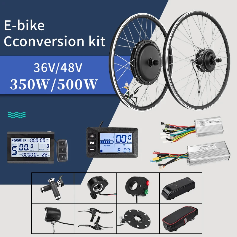 Bicycle Engine Kit Hub Motor 350w 36v 48v for Brushless Controller Display LCD3 500w Electric Motorcycle Conversion Kit
Bicycle Engine Kit Hub Motor 350w 36v 48v for Brushless Controller Display LCD3 500w Electric Motorcycle Conversion Kit