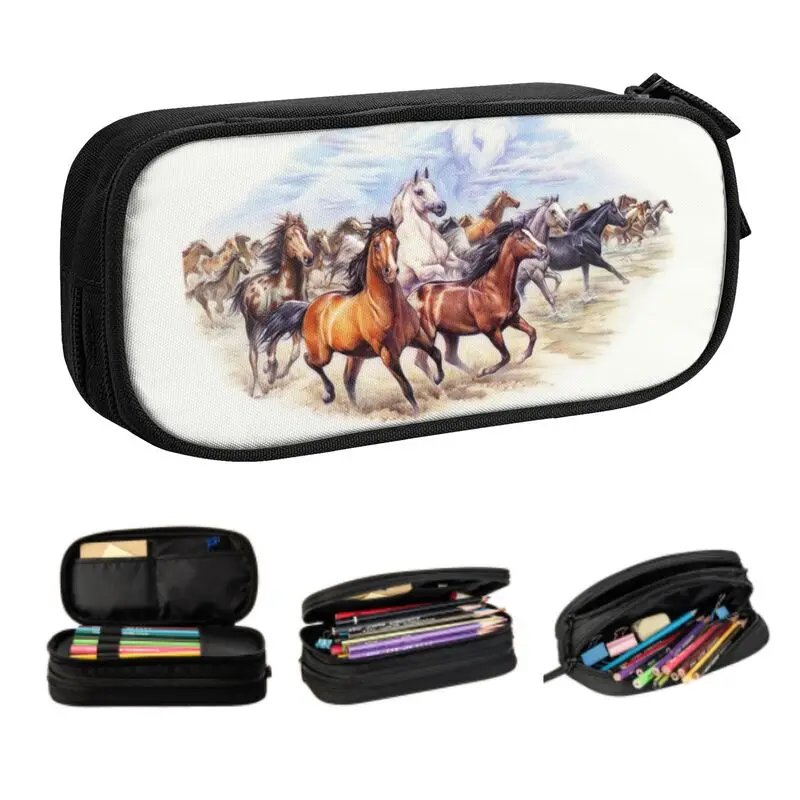 Wild Horse Herd Gallop Kawaii Pencil Cases Girl Boy Big Capacity Pencil Box Students Stationery
Wild Horse Herd Gallop Kawaii Pencil Cases Girl Boy Big Capacity Pencil Box Students Stationery