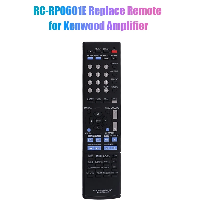 RC-RP0601E Replace Remote Control For Kenwood Home Theater Amplifier CD DVD Speaker K-821DV 
RC-RP0601E Replace Remote Control For Kenwood Home Theater Amplifier CD DVD Speaker K-821DV