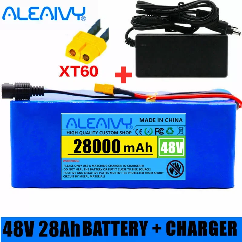 48v 28Ah Lithium Ion Battery 28000mAh 1000w Lithium Ion Battery Pack for 54.6v E-bike Electric Bicycle Scooter with BMS +Charger
48v 28Ah Lithium Ion Battery 28000mAh 1000w Lithium Ion Battery Pack for 54.6v E-bike Electric Bicycle Scooter with BMS +Charger