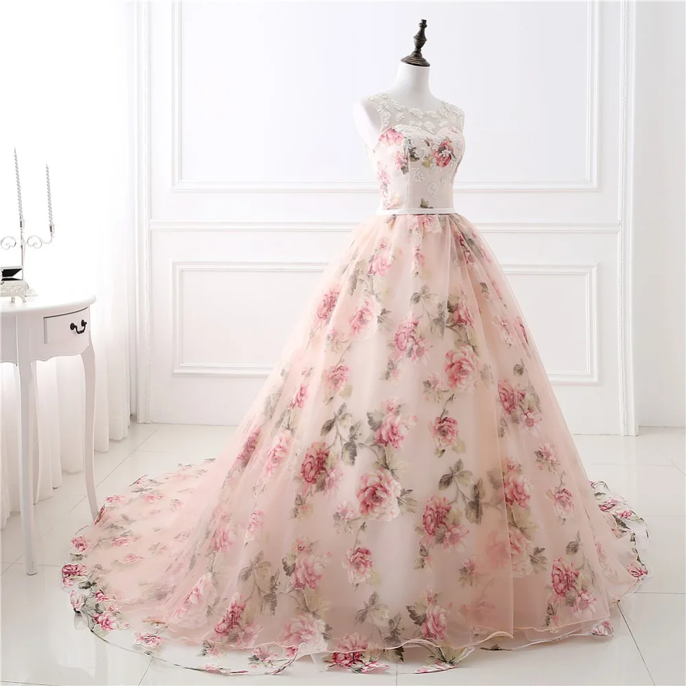 Romantic Floral Print Wedding Party Dress A-Line Tulle Prom Ball Gown Elegant Female Valentine Evening Vestidos
Romantic Floral Print Wedding Party Dress A-Line Tulle Prom Ball Gown Elegant Female Valentine Evening Vestidos