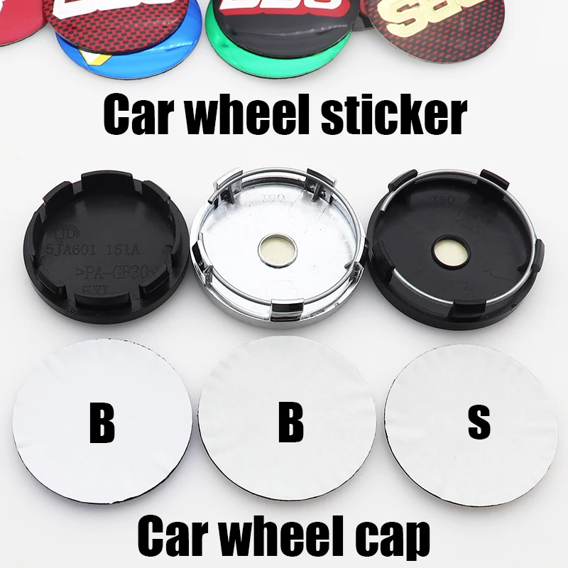 

4pcs 3D Newest 56mm 60mm 65mm 68mm 88S BBS BS Logo Car Emblem Wheel Center Hub Cap Rim Refit Badge Covers Decoration Sticker