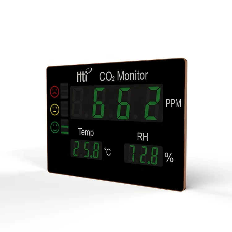 In stock wall mount HT-2008 air quality meter CO2 detector measuring instrument with temperature humidity monitor
In stock wall mount HT-2008 air quality meter CO2 detector measuring instrument with temperature humidity monitor