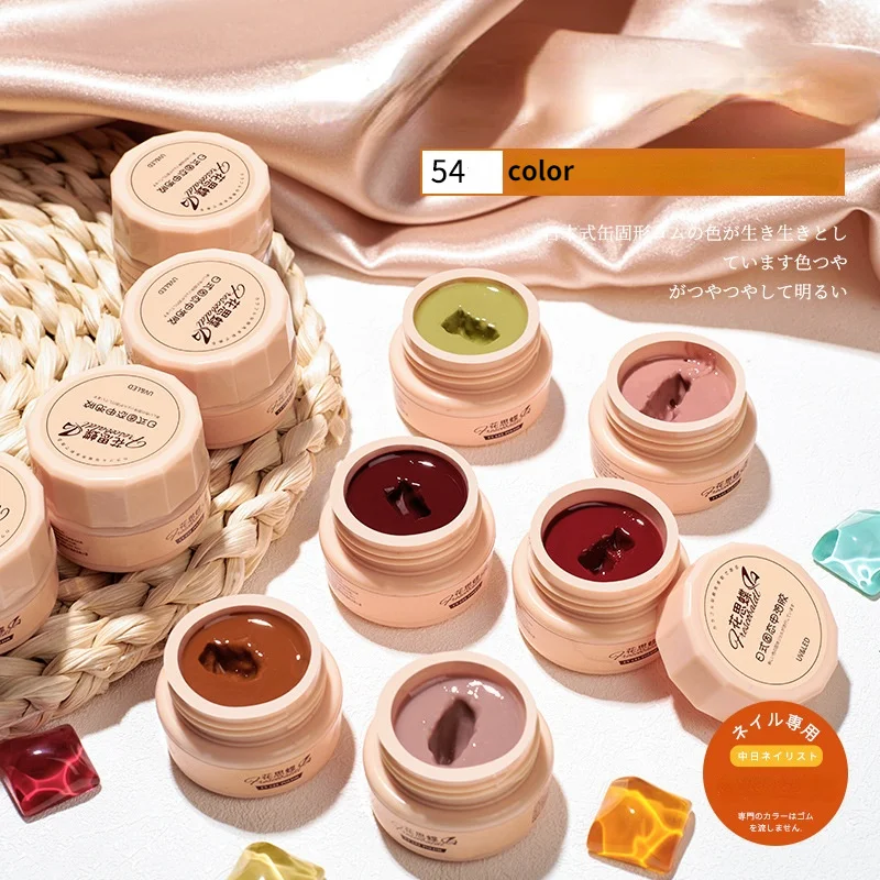 54 Colors Mud Gel Full Coverage Pure Color Paint Gel DIY Nail Art Design Quality Nail Gel Polish Manicure Varnishes UV Gel
54 Colors Mud Gel Full Coverage Pure Color Paint Gel DIY Nail Art Design Quality Nail Gel Polish Manicure Varnishes UV Gel