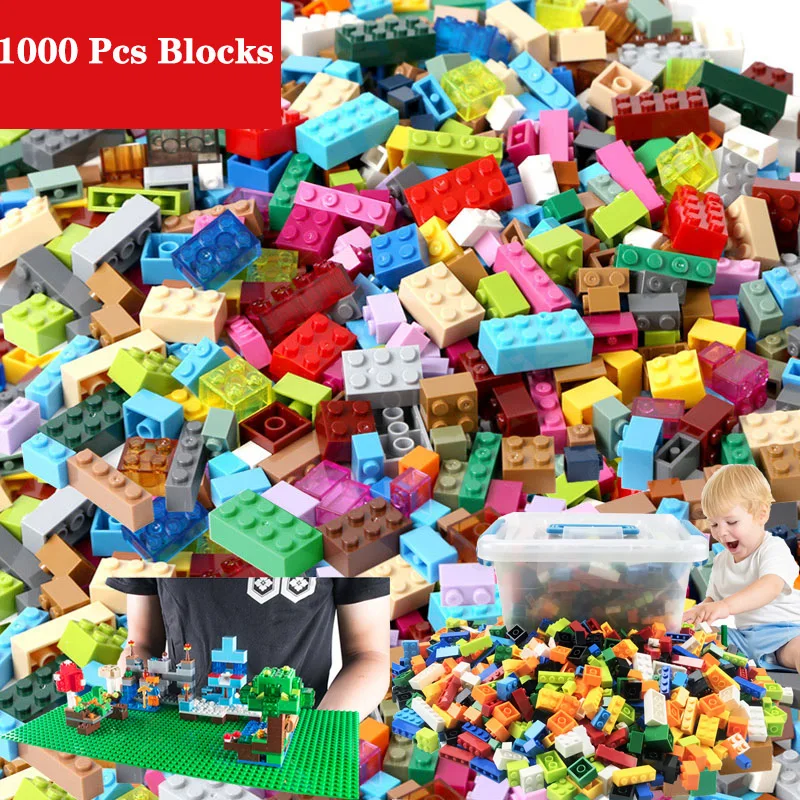 1000 Pieces Building Blocks City DIY Creative Bricks Compatible Bricks Bulk Base Plate Educational Kids Toy Blocks 
1000 Pieces Building Blocks City DIY Creative Bricks Compatible Bricks Bulk Base Plate Educational Kids Toy Blocks
