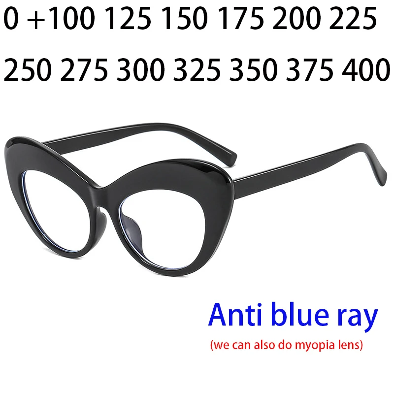 Cubojue Cat Eye Reading Glasses Women Anti Blue Light 0 +100 125 150 175 200 225 250 275 300 325 350 Female Magnify Eyeglasses
Cubojue Cat Eye Reading Glasses Women Anti Blue Light 0 +100 125 150 175 200 225 250 275 300 325 350 Female Magnify Eyeglasses