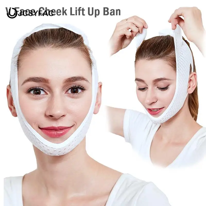 

Breathable V Face Cheek Lift Up Band Anti Wrinkle Tension Firming Belt Face Thin Mask Reduce Double Chin V-Line Shaping Bandage