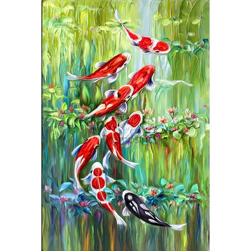 Diamond Painting Full Round Fish Art Kit Embroidery Animal Cross Stitch Home Decorations
Diamond Painting Full Round Fish Art Kit Embroidery Animal Cross Stitch Home Decorations