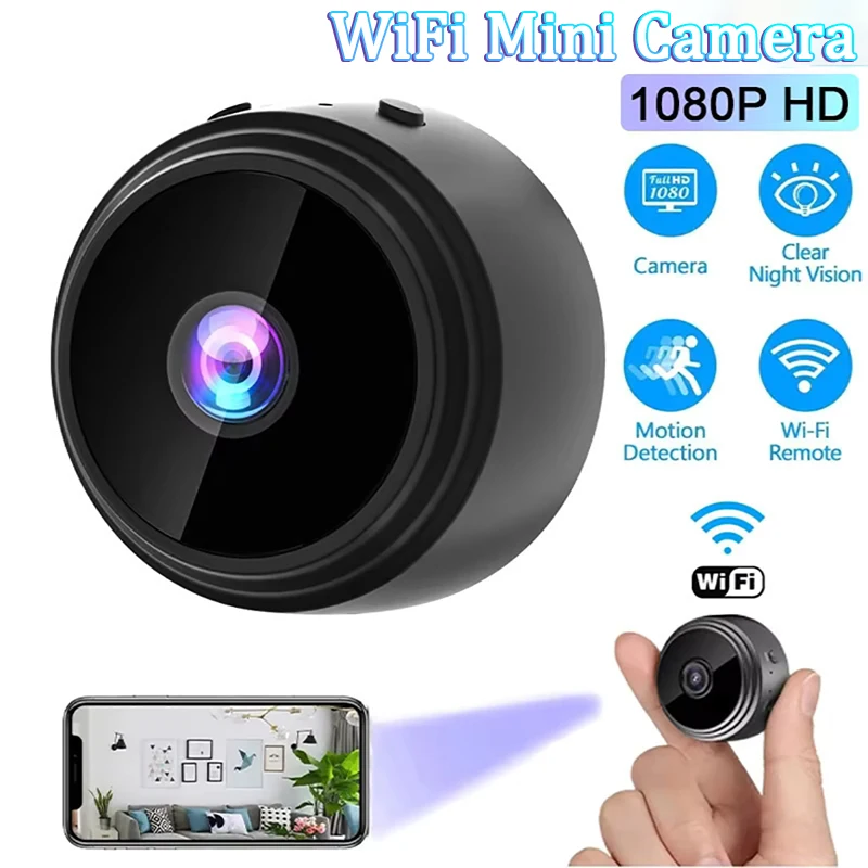 Беспроводная мини-камера видеонаблюдения Wi-Fi 1080P
Беспроводная мини-камера видеонаблюдения Wi-Fi 1080P