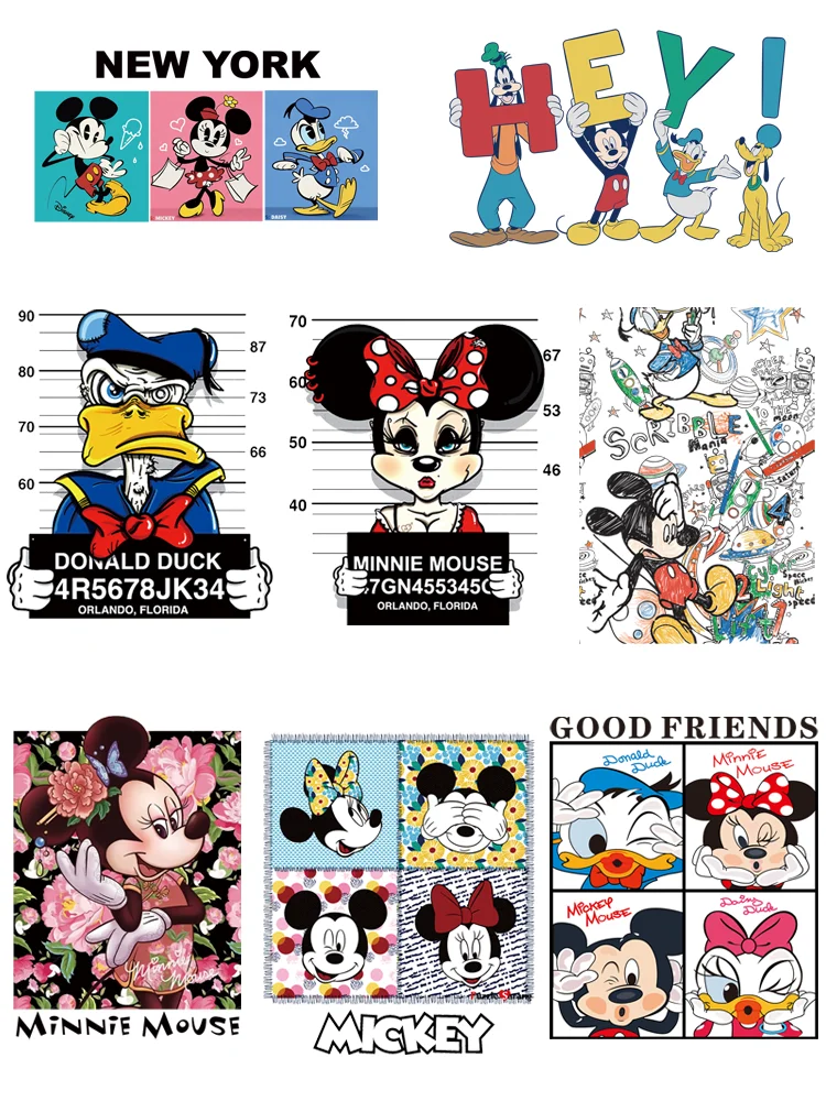 Наклейки Disney Minnie AND одежда с дизайном «Микки», термонаклейки на детскую футболку
Наклейки Disney Minnie AND одежда с дизайном «Микки», термонаклейки на детскую футболку