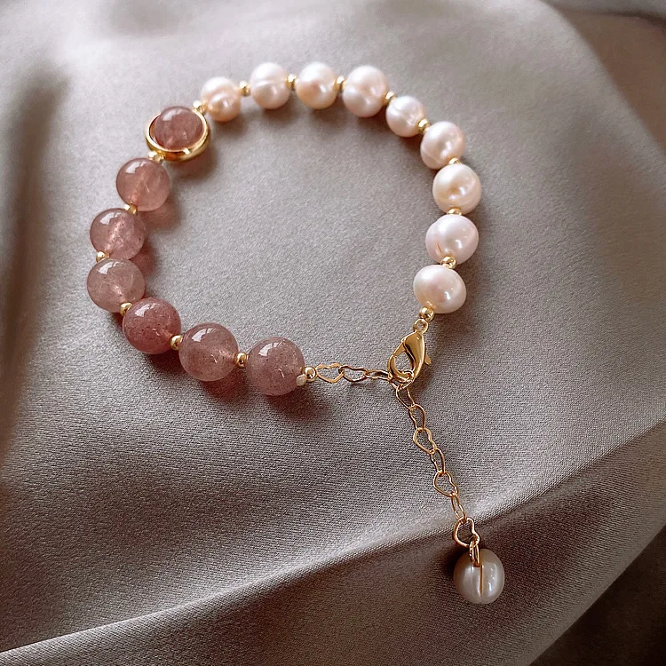 Female Vintage Charm Beaded Bangles Valentines Day Gift Jewelry Korean Fashion Crystal Natural Stone Pearl Bracelet for Women
Female Vintage Charm Beaded Bangles Valentines Day Gift Jewelry Korean Fashion Crystal Natural Stone Pearl Bracelet for Women