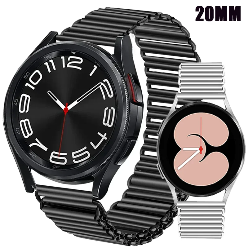 Stainless Steel Strap for Samsung Watch 6 Classic 43mm 47MM Watch 6/5/4 40 44mm Band for Galaxy Watch 5 Pro 45mm Magnetic Buckle
Stainless Steel Strap for Samsung Watch 6 Classic 43mm 47MM Watch 6/5/4 40 44mm Band for Galaxy Watch 5 Pro 45mm Magnetic Buckle