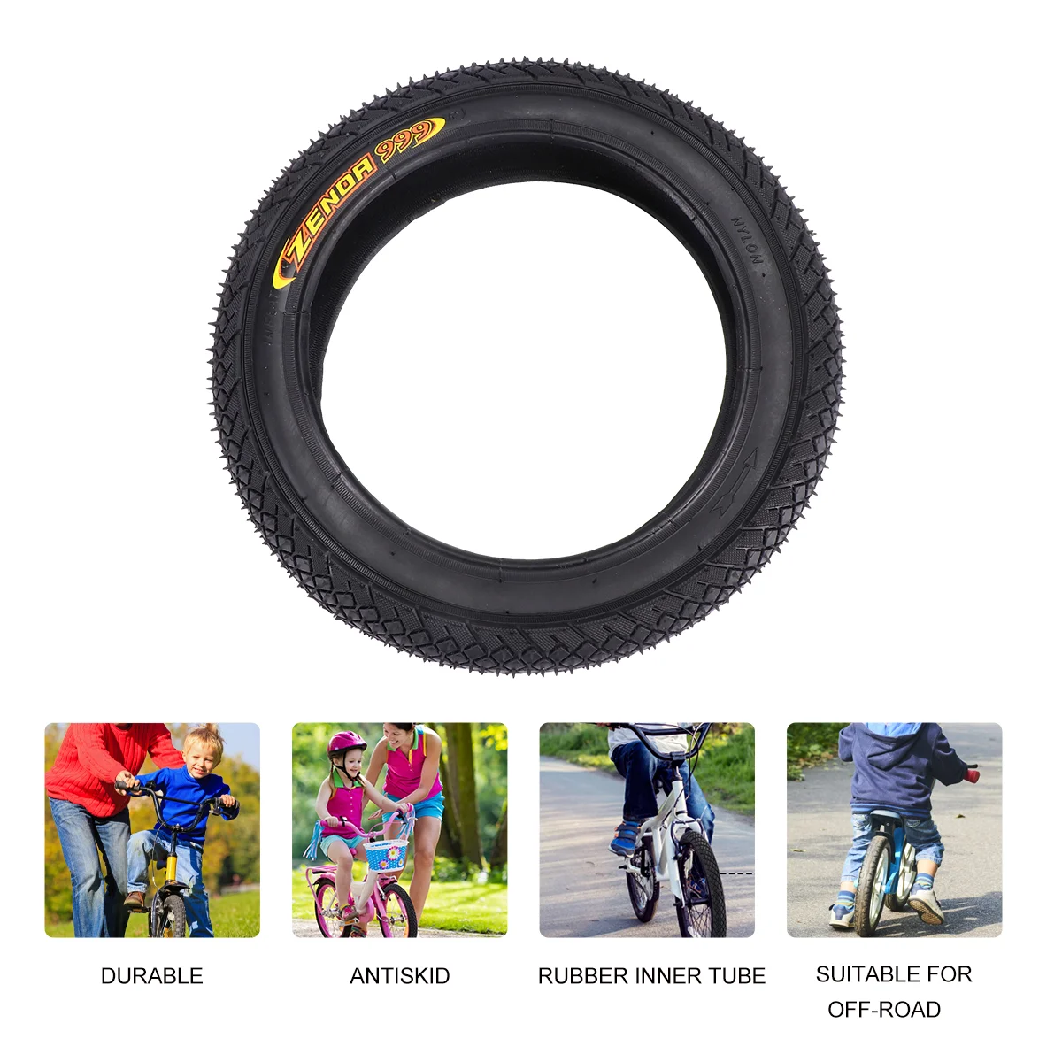 Kids Bike Tire Replacement Thicken Outer Tire Tubes Tire Replacement for Bike Racing Accessories Parts ( Random Pattern )
Kids Bike Tire Replacement Thicken Outer Tire Tubes Tire Replacement for Bike Racing Accessories Parts ( Random Pattern )