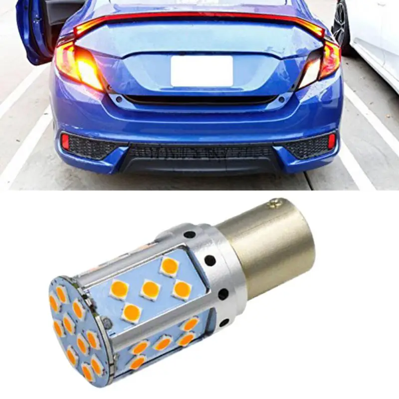

LED turn signal 1156 PY21W T20 SMD 3030 LED 1.5A Car Reverse Backup Stop Lights Rear Turn Signals No Hyper Flash car accessories