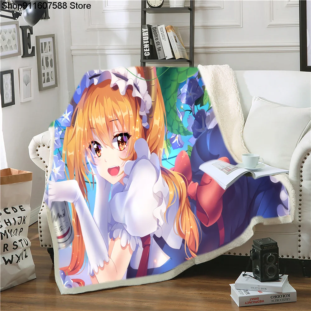 Anime Miss Kobayashi's Dragon Maid Funny Character Blanket 3D Print Sherpa Blanket on Bed Home Textiles Dreamlike Style 01
Anime Miss Kobayashi's Dragon Maid Funny Character Blanket 3D Print Sherpa Blanket on Bed Home Textiles Dreamlike Style 01