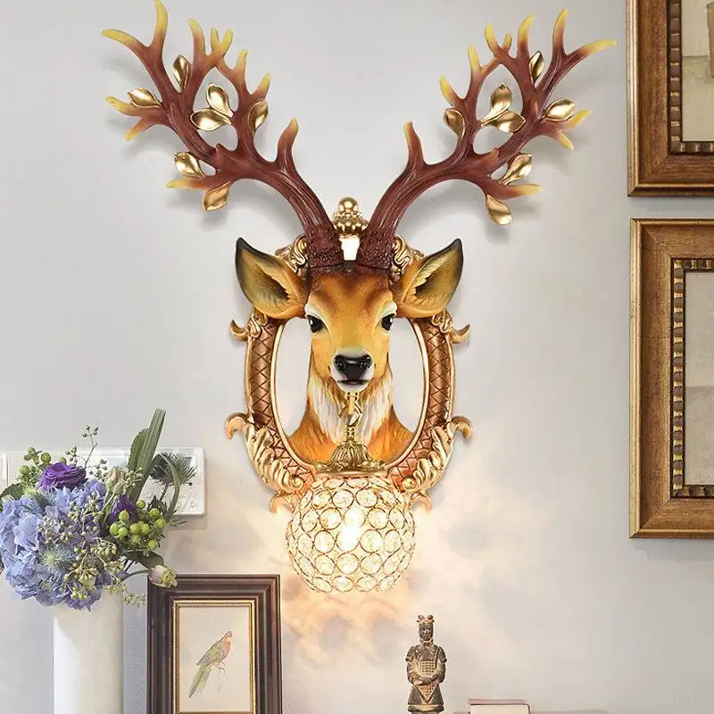 Modern Luxury Antelope Deer Crystal Wall Lamp Interior Luxury Decoration Background Wall Turpentine Material Crystal Wall Light
Modern Luxury Antelope Deer Crystal Wall Lamp Interior Luxury Decoration Background Wall Turpentine Material Crystal Wall Light