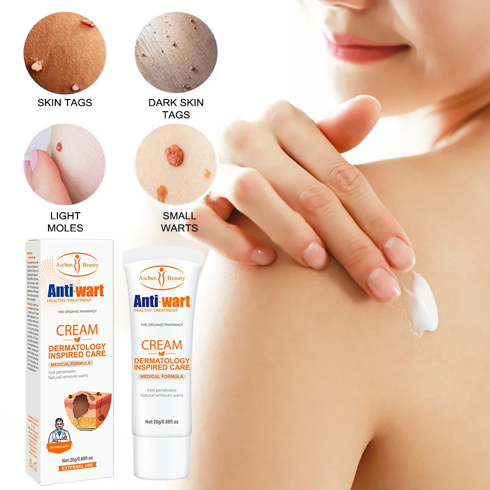 Wart Remover Cream Treatment of The Skin of The Neck Armpits Genitals and Flat Warts Calluses Anti-wart Cream Body Care 20g
Wart Remover Cream Treatment of The Skin of The Neck Armpits Genitals and Flat Warts Calluses Anti-wart Cream Body Care 20g