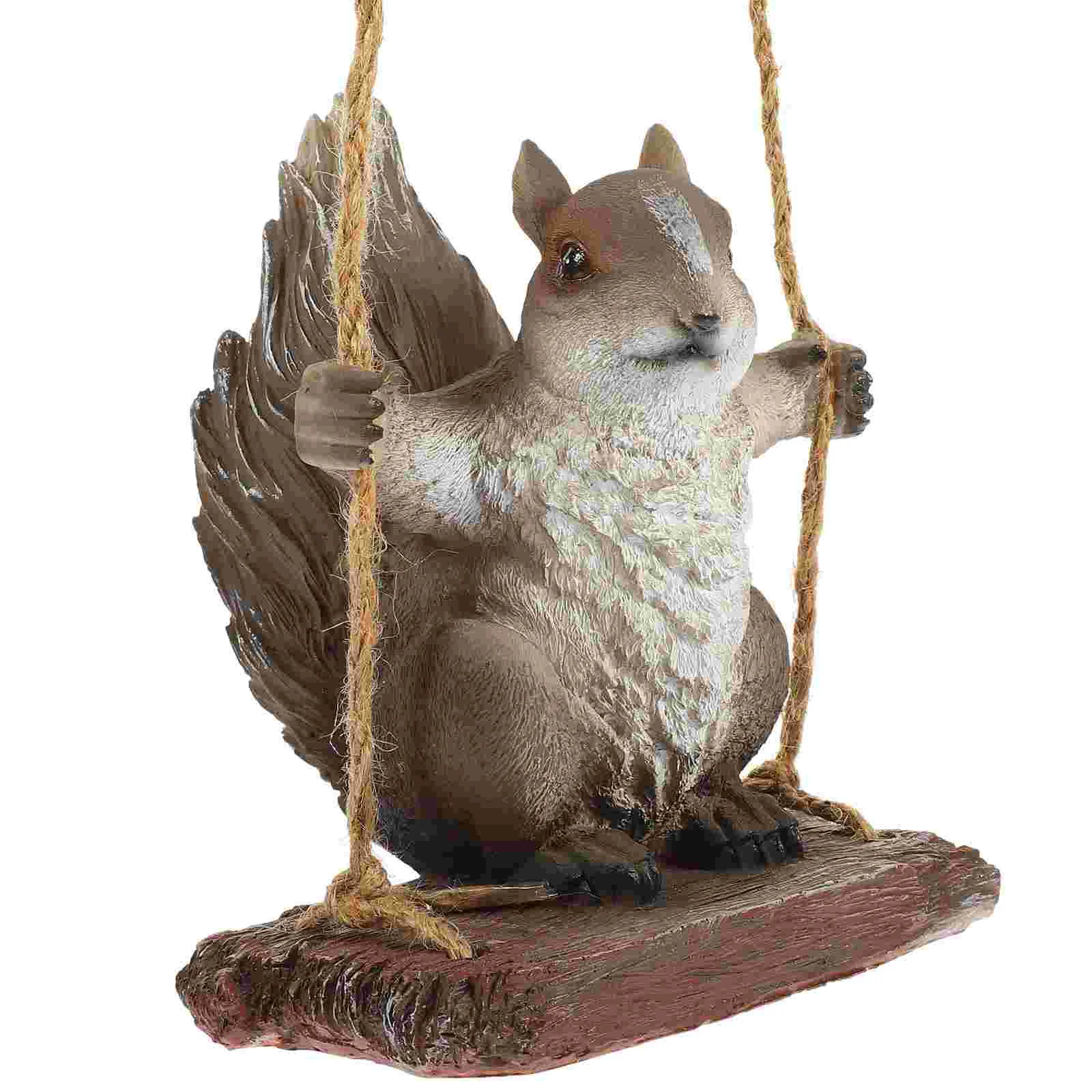 Squirrel Garden Swing Resin Pendant Tree Statue Hanging Ornament Decor Outdoor Sculpture Figurine Simulation Statues Landscape
Squirrel Garden Swing Resin Pendant Tree Statue Hanging Ornament Decor Outdoor Sculpture Figurine Simulation Statues Landscape