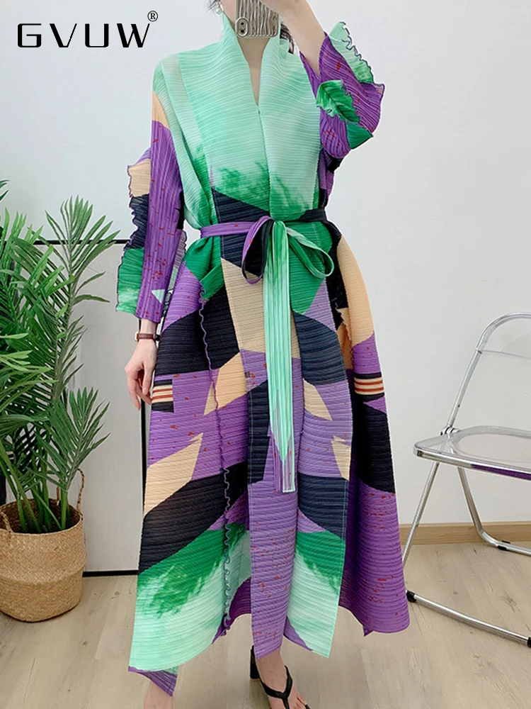 GVUW Color Block Pleated Dress For Women Lace-up Stand Collar Long Sleeve 2023 Autumn New Female Fashion Print Clothing 17G1880
GVUW Color Block Pleated Dress For Women Lace-up Stand Collar Long Sleeve 2023 Autumn New Female Fashion Print Clothing 17G1880