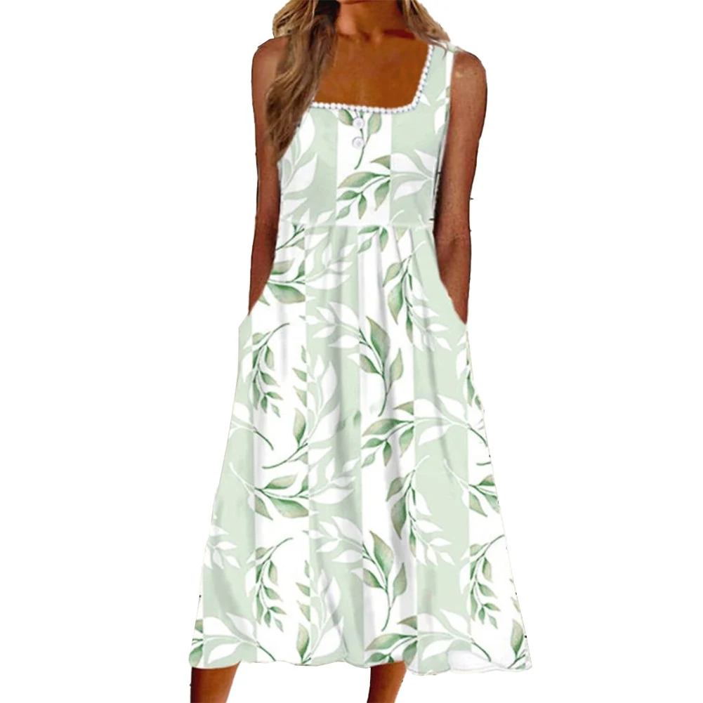 Bohemian Print Long Dress Women Square Neck Beach Dress Sexy Suspenders Sleeveless Vestidos Casual Women Streetwear
Bohemian Print Long Dress Women Square Neck Beach Dress Sexy Suspenders Sleeveless Vestidos Casual Women Streetwear