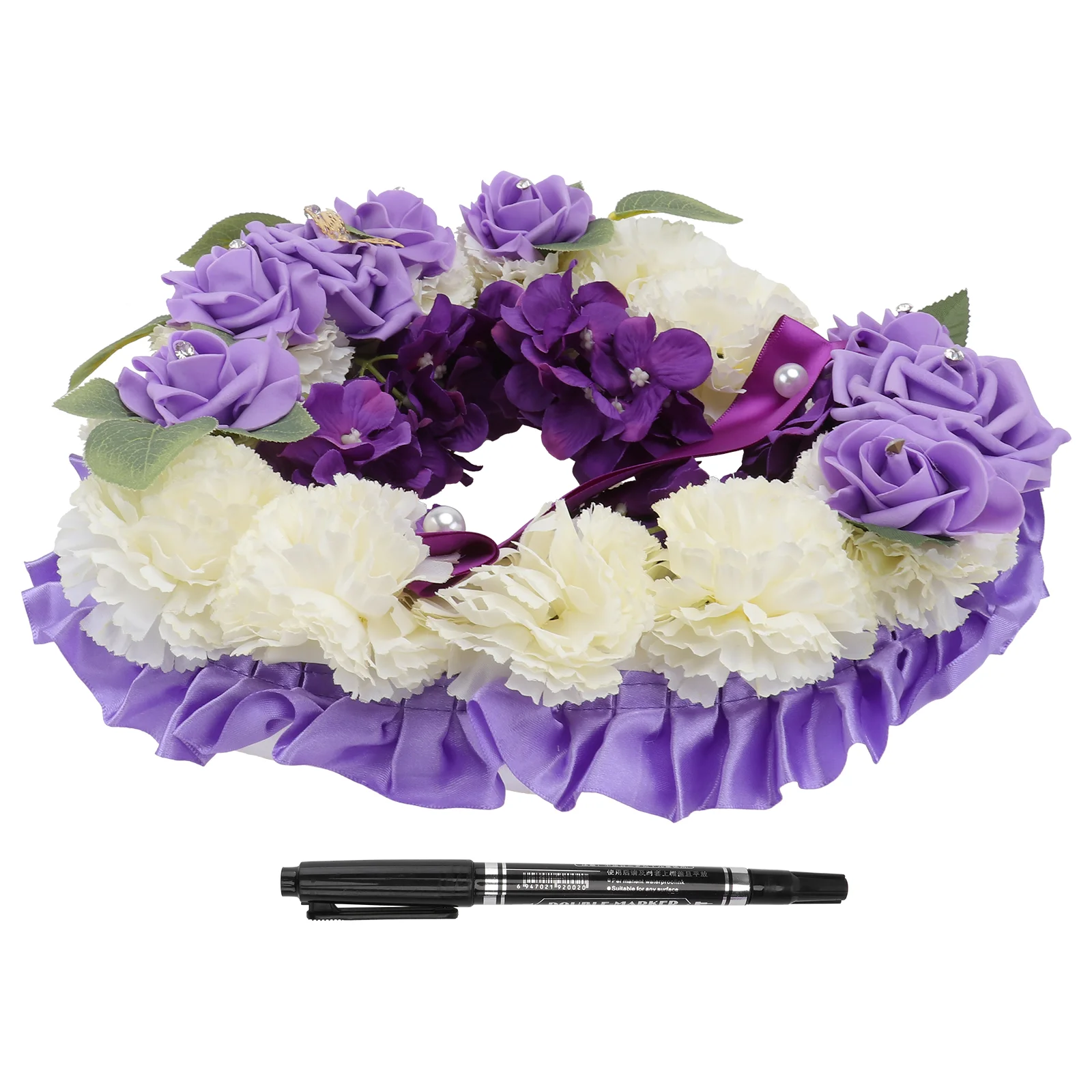 1pc Funeral Mourning Wreath Natural Commemoration Garland Mourning Garland for Funeral Mourning Activity
1pc Funeral Mourning Wreath Natural Commemoration Garland Mourning Garland for Funeral Mourning Activity