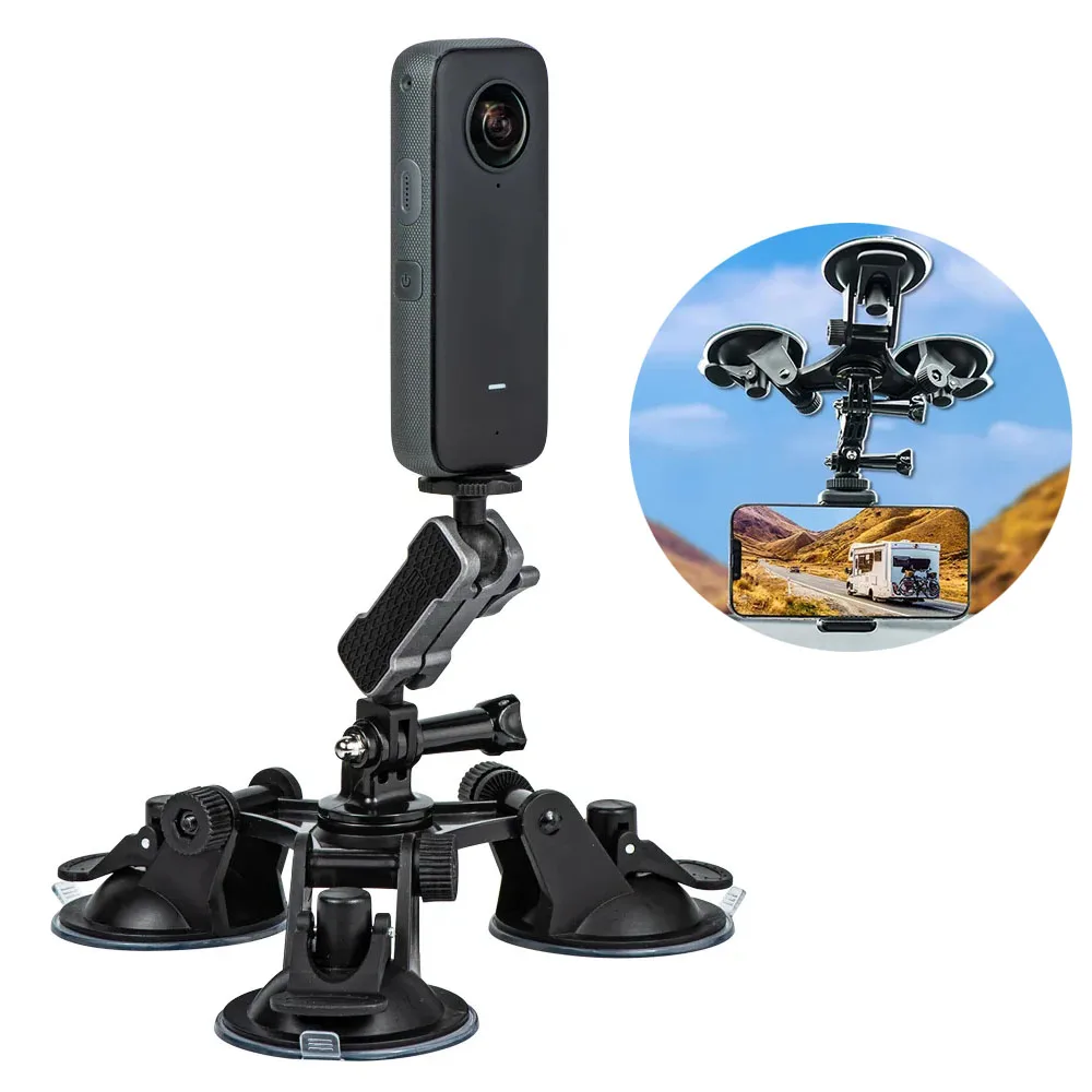 Крепление на присоске для экшн-камеры Insta360 X3 ONE X2 RS/GoPro Hero 11 10 9/DJI Om 6 5
Крепление на присоске для экшн-камеры Insta360 X3 ONE X2 RS/GoPro Hero 11 10 9/DJI Om 6 5