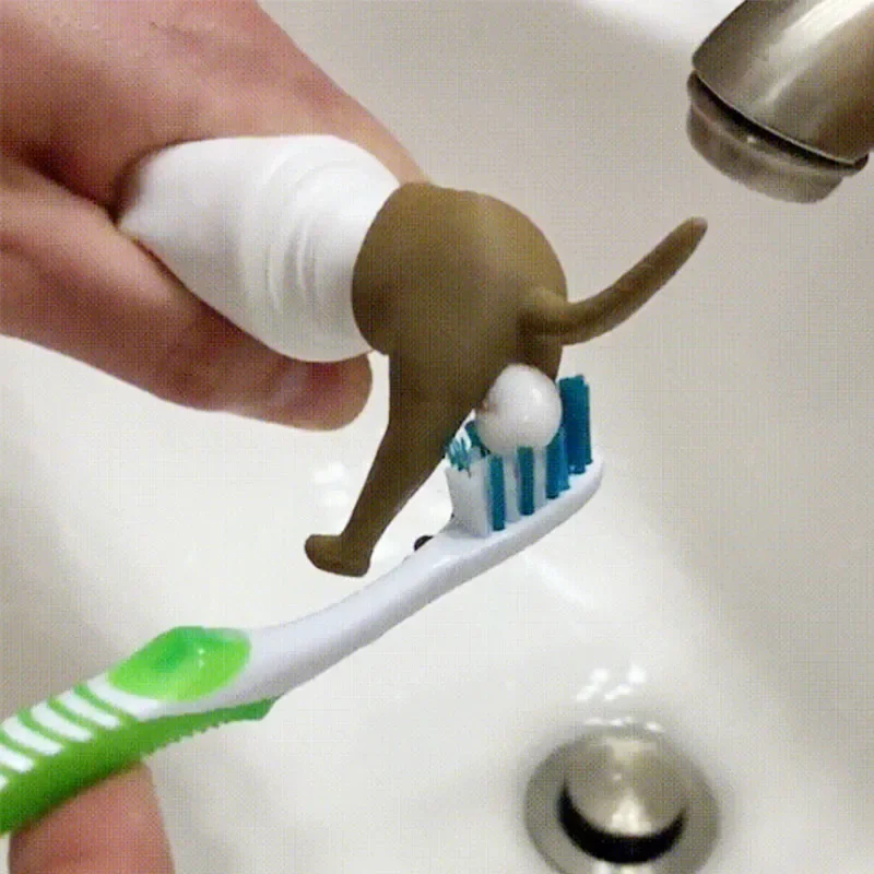 Funny Gadgets Gift for Friends Pooping Dog Butt Toothpaste Topper Pooping Toothpaste Cap Vomit Topper Dispenser Cap Animal 
Funny Gadgets Gift for Friends Pooping Dog Butt Toothpaste Topper Pooping Toothpaste Cap Vomit Topper Dispenser Cap Animal
