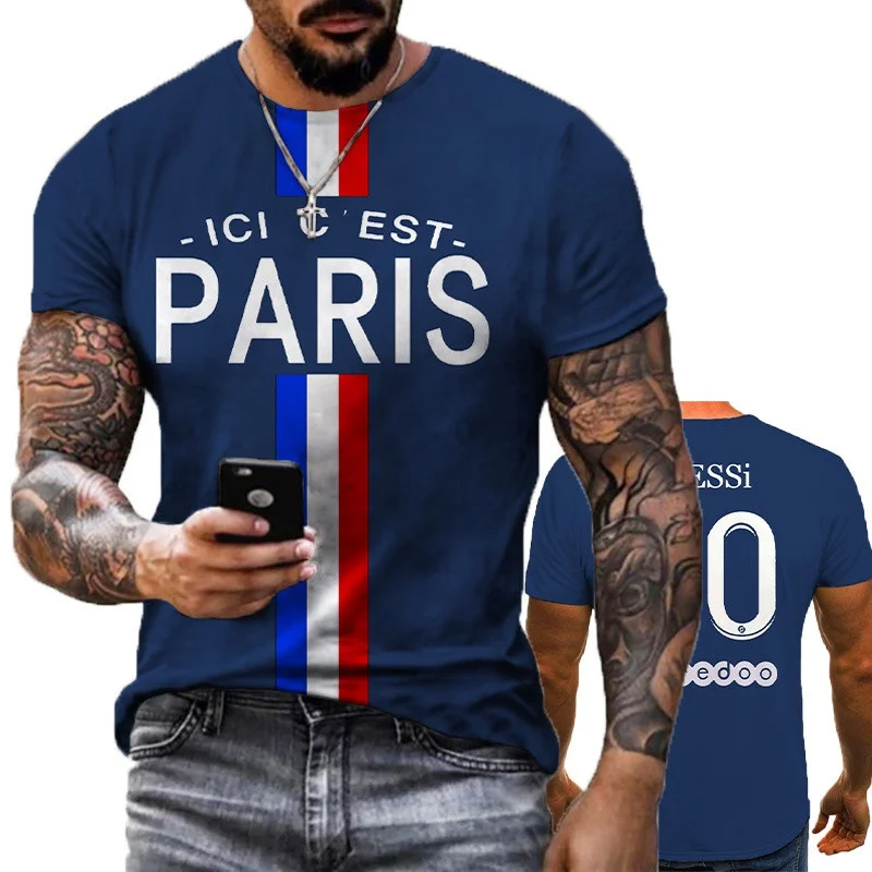 

Новинка 2023, модная рубашка с 3D принтом в Париже, мужские и женские футболки, Свитшот оверсайз в стиле Харадзюку, повседневные топы, мужская одежда