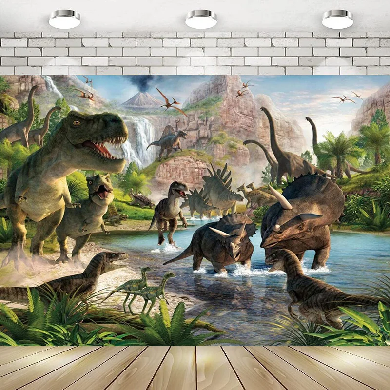 Dinosaur 3D Mountains Lake Trees Happy Birthday Party Photography Backdrop Background Banner Decoration Baby Shower
Dinosaur 3D Mountains Lake Trees Happy Birthday Party Photography Backdrop Background Banner Decoration Baby Shower